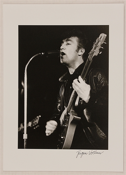John Lennon Original Jürgen Vollmer Signed Top Ten Club Photograph