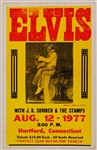 Elvis Presley Original August 1977 Concert Poster