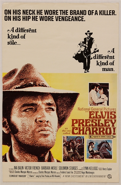 Elvis Presley "Charro!" Original Movie Poster