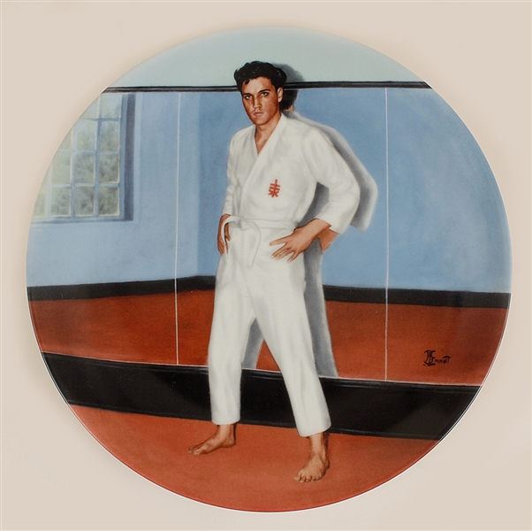 Elvis Presley "Going for the Black Belt" Original Delphi Limited Edition Collectors Plate