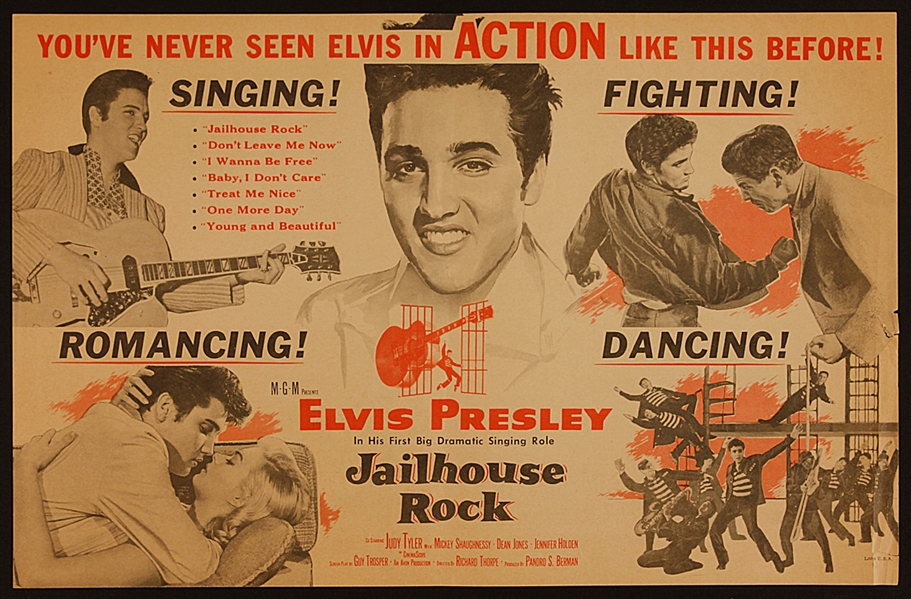 Elvis Presley "Jailhouse Rock" Original Movie Poster