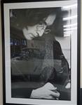 "John Lennon Listening to the White Album" Original Limited Edition Ethan Russell Signed and Numbered Over-Sized Photograph
