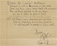 Tupac Shakur Handwritten & Signed Love Letter to Madonna from Prison 