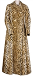 Madonna Owned and Re-Gifted Dolce & Gabbana Faux Leopard Fur Coat Circa Mid- 1990’s