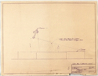 Madonna Original Stage Design Blueprints for 1990 Blonde Ambition Tour 