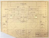 Madonna Original Stage Design Blueprints for 1990 Blonde Ambition Tour 