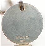 Madonna Owned and Re-Gifted Tiffany Sterling Silver Monacle Magnifier On Woven Necklace Circa 1989