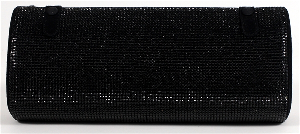 Madonna Owned and Re-Gifted Gianni Versace Black Baguette Clutch Handbag Circa Late 1990’s 