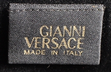 Madonna Owned and Re-Gifted Gianni Versace Black Baguette Clutch Handbag Circa Late 1990’s 