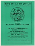 Madonna and Kenny Scharf Original 1989 Save the Rainforest Benefit Concert Poster Featuring The B-52s, Bob Weir and More