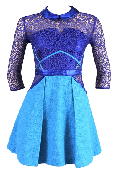 Taylor Swift “Entertainment Tonight” Screen Worn Blue Lace Vision Dress