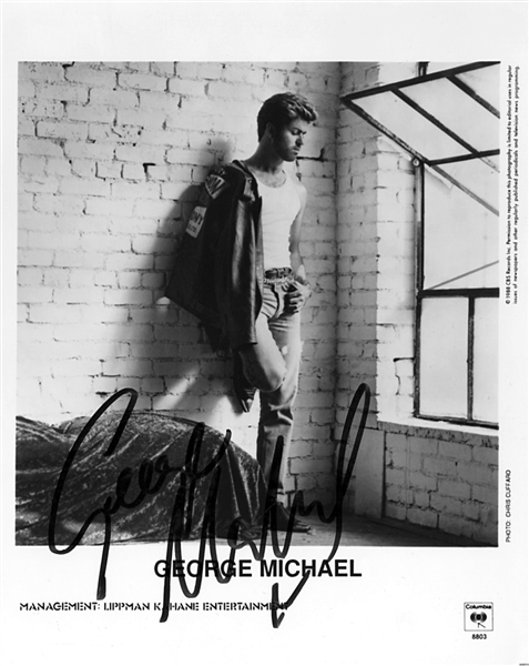 George Michael Signed Photograph