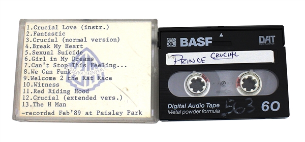 Prince 1989 Original Unreleased "Crucial" Demo Digital Audio Tape (DAT)