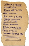 Beatles Paul McCartney Handwritten 1963 Cheltenham Set List Signed by John Lennon and Ringo Starr with Frank Caiazzo LOA