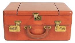 Paul McCartney's Beatles Leather Train (Travel) Case from Brian Epstein Used Extensively on Tour with Paul's Initials