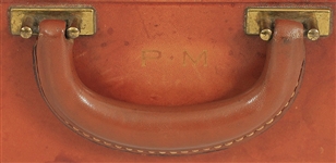 Paul McCartney's Beatles Leather Train (Travel) Case from Brian Epstein Used Extensively on Tour with Paul's Initials