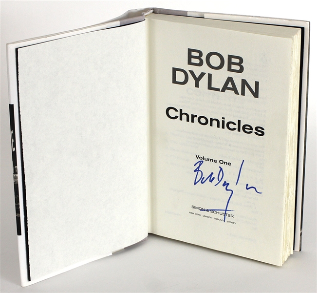 Bob Dylan Signed "Chronicles Volume One" Book