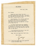 George Harrison 1963 typed Letter to a Beatles Fan Signed by his Mother  