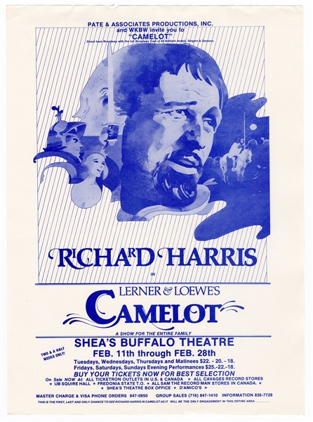 "Camelot" Original Movie Theater Handbill
