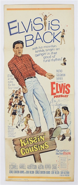 Elvis Presley Original "Kissin Cousins" U.S. Movie Insert Poster