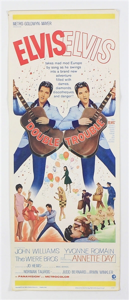 Elvis Presley Original "Double Trouble" U.S. Movie Insert Poster