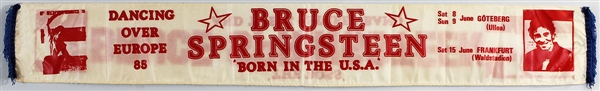 Bruce Springsteen and the E Street Band "Born In The U.S.A." 1985 European Tour Scarf