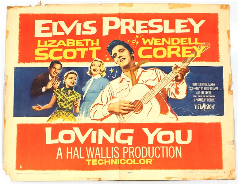 Elvis Presley "Loving You" Original Movie Poster