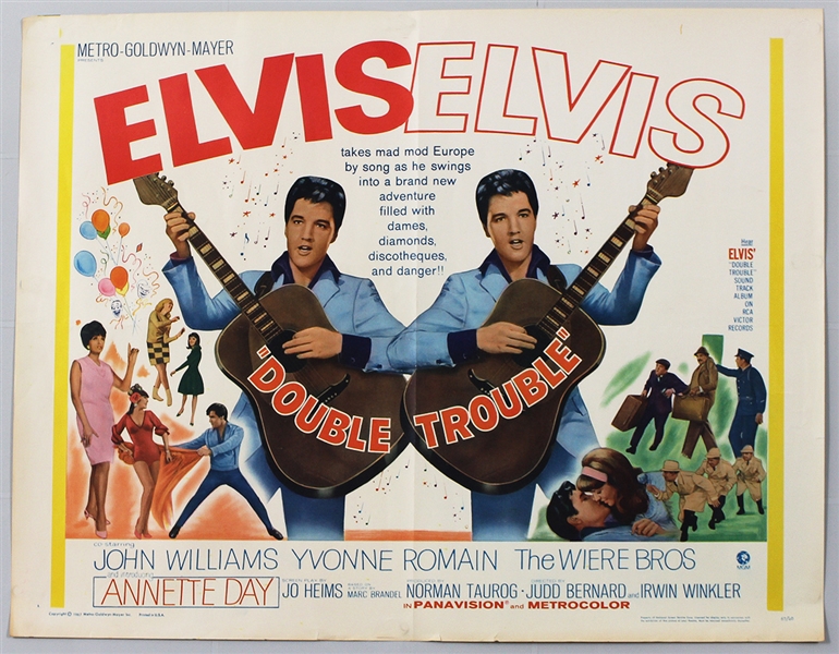 Elvis Presley "Double Trouble" Original Movie Poster