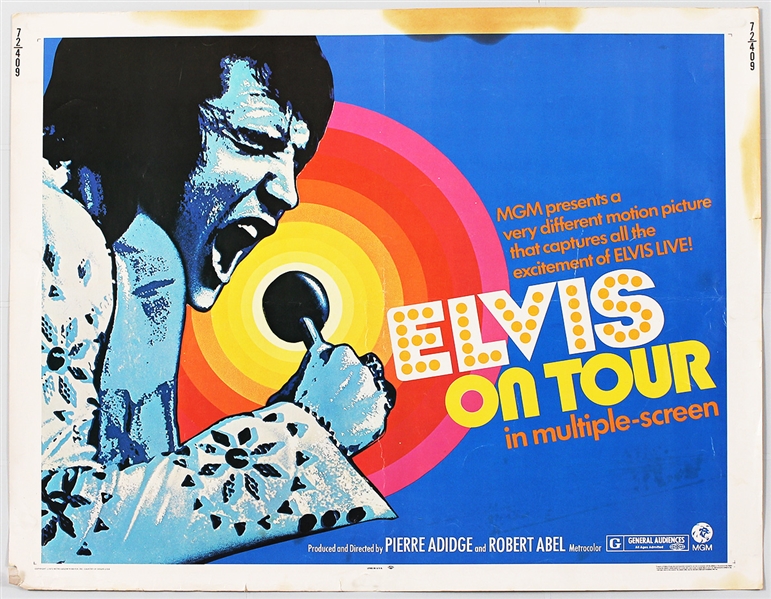 Elvis Presley "Elvis On Tour" Original Movie Poster