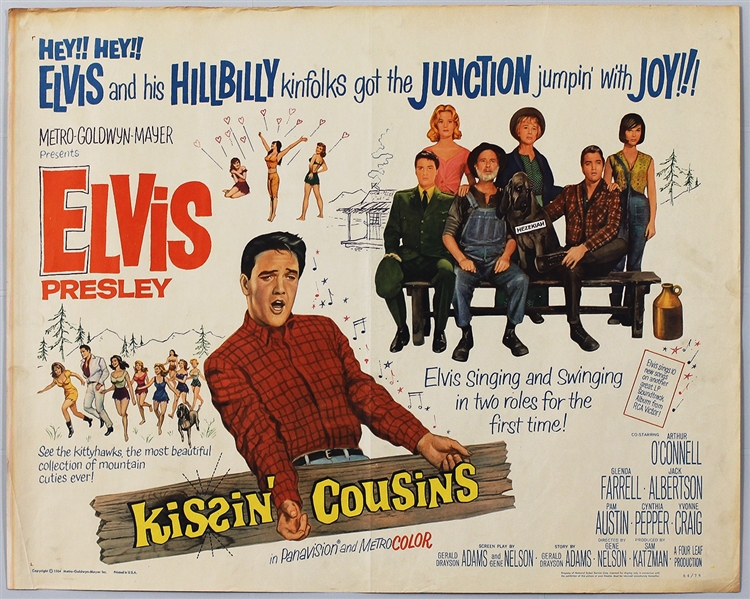 Elvis Presley "Kissin Cousins" Original Movie Poster