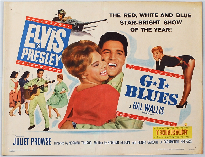 Elvis Presley "G.I. Blues" Original Movie Poster