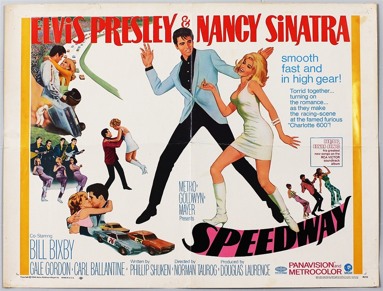 Elvis Presley "Speedway" Original Movie Poster