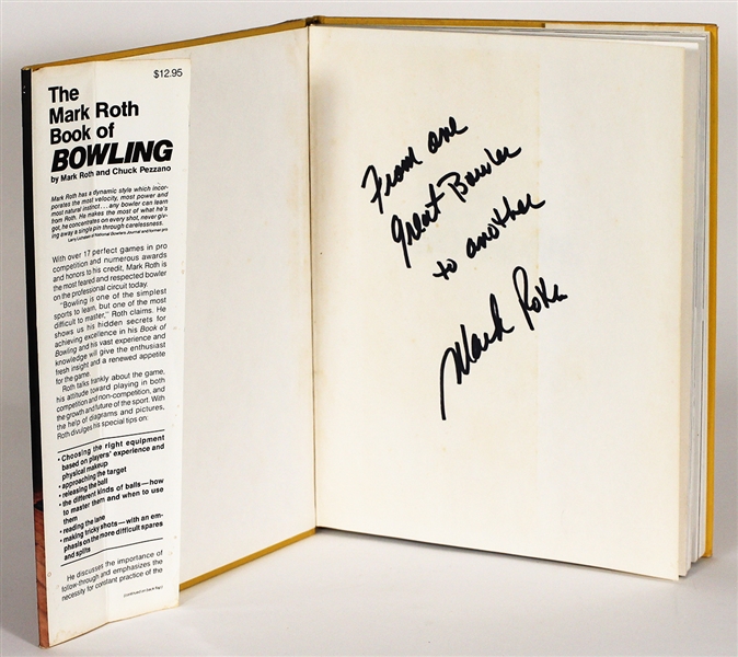 Mark Roth Signed & Inscribed "The Mark Roth Book of Bowling" Book