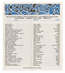 The Doors Original 1968 Hawaiian Concert Handbill