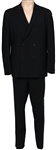 James Brown Owned and Worn Black  Two-Piece Suit