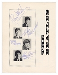 Beatles Signed Original 1963 Beatles and Roy Orbison U.K. Concert Tour Program with Frank Caiazzo LOA.