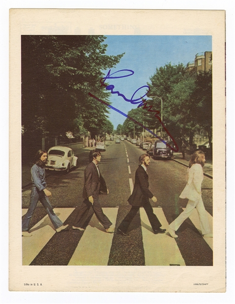 Paul McCartney Signed Beatles "Something" Sheet Music