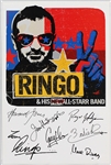 Ringo Starr "Ringo and His New All-Star Band" Original Concert Poster Facsimile Signed