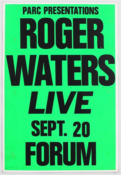 Roger Waters (Pink Floyd) Original Concert Poster