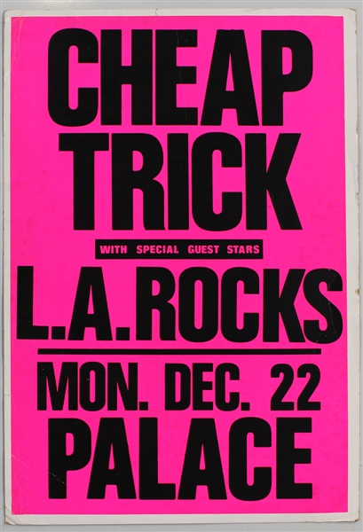 Cheap Trick Original Concert Poster