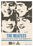 Beatles 1965 Parlophone Swedish Record Catalog Flyer