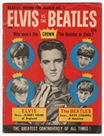 "Elvis vs. The Beatles" Original 1965 Beatles Round The World Magazine