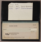 Madonna Ciccone Personal Checkbook With Handwritten Note