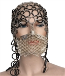 Madonna "Arabian Queen" Custom Face Mask and Head Gear Worn for Her "Messiah" European Promo C.D. Single and in Harpers Bazaar Magazine