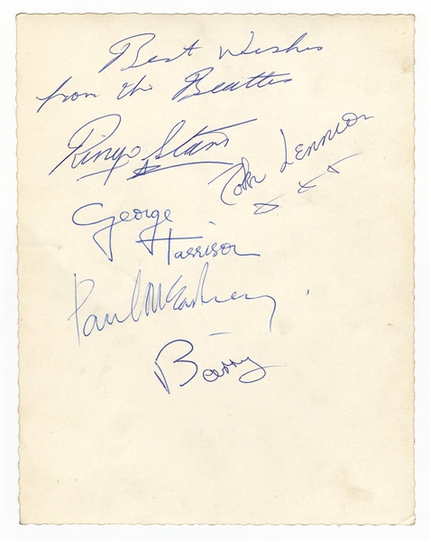 The Beatles Signed Promotional Photograph Authenticated by Frank Caiazzo
