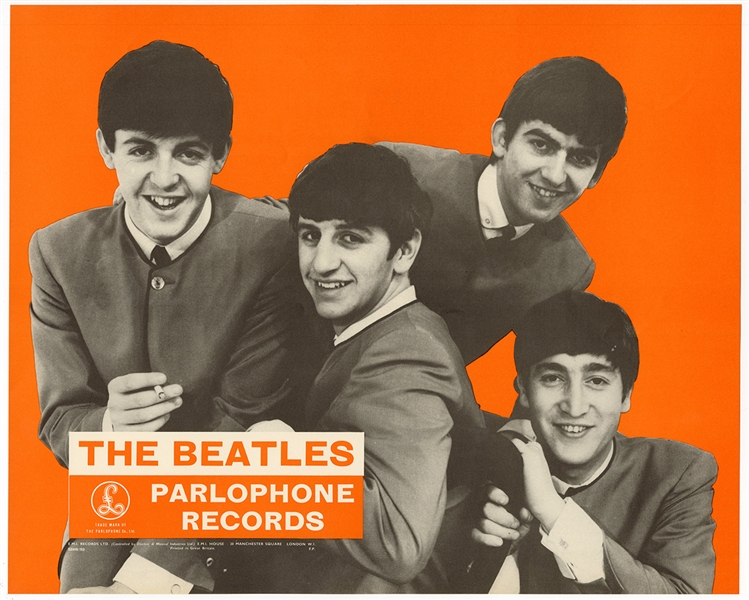 The Beatles Original Parlophone Record Store Display Poster