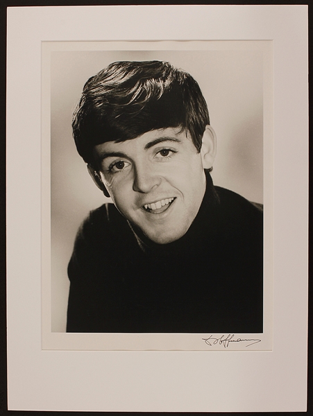 Paul McCartney Original Vintage Dezo Hoffman Signed 16 x 20 Photograph