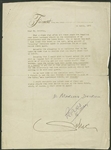 Marlene Dietrich Fax Copy of Original Letter