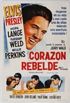 Elvis Presley 29 x 43 Original "Wild In The Country" Argentinian Movie Poster 