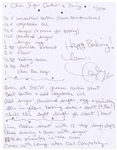 Taylor Swift Handwritten & Signed Chai Sugar Cookie Recipe